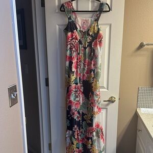 Johnny Was Multicolor Floral Dress